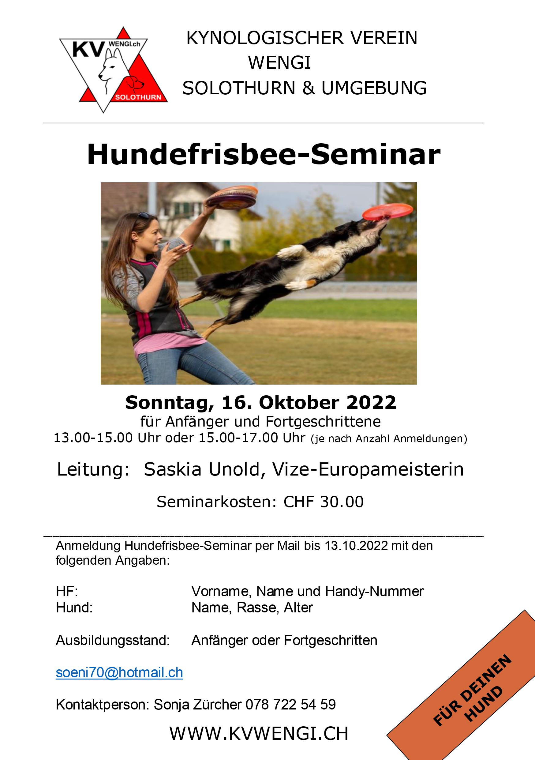Flyer Frisbee Seminar 2022 2